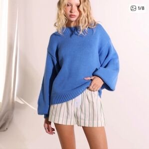 Blue Harmony Knit Sweater